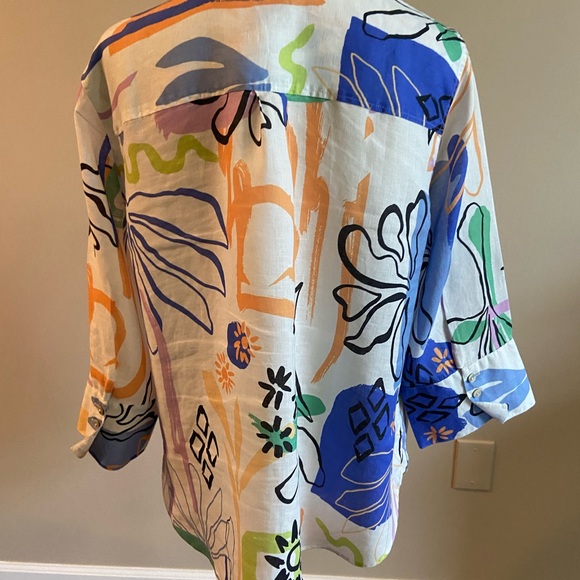 Womens Linen
No Iron 100% Linen
Surreal 3/4 Sleeve  Sz 25 US 14 - Picture 5 of 8